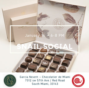 Snail Social with Slow Food Miami | Garcia Nevett Chocolatier de Miami