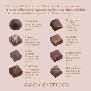 Chocolate-box 冊子 Box of Chocolates - 25 pcs | Flavors of Florida | Garcia Nevett in