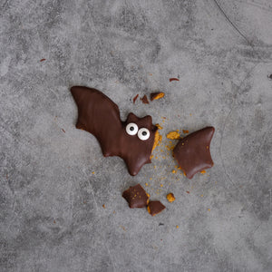 Halloween Bats and Ghosts Golden Graham Cookies